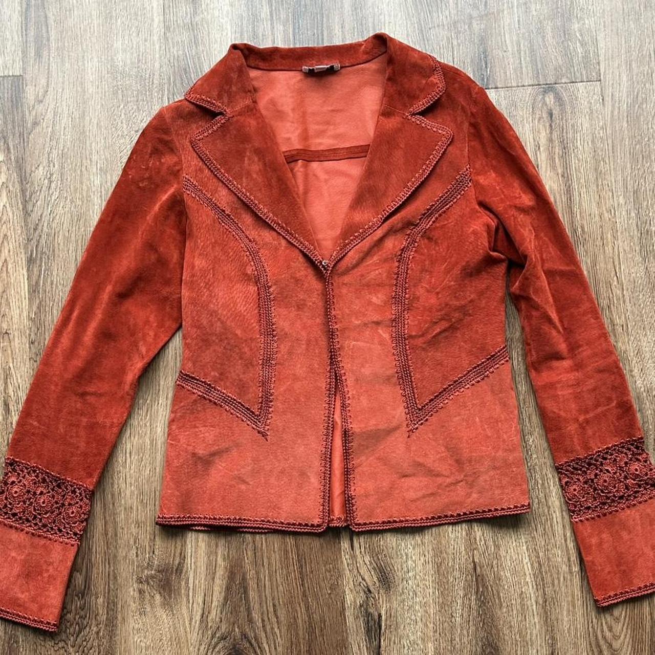 Cache Women's Jacket - Orange/Red - S – Caché rus… - image 1