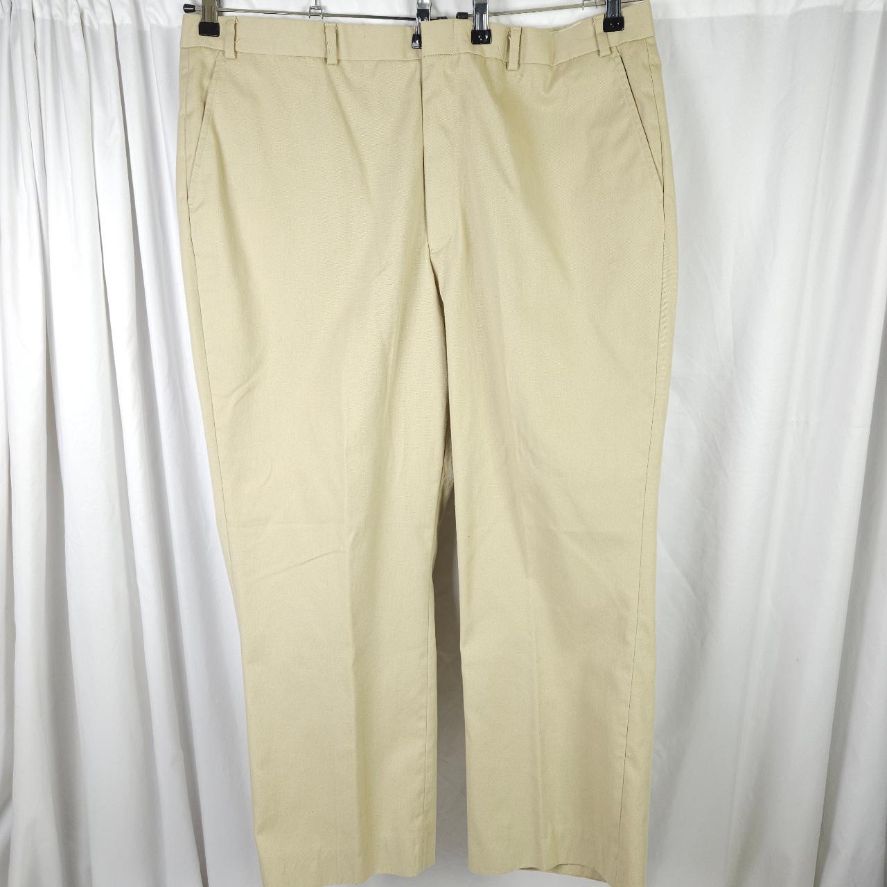 Vintage L.L. Bean Mens Chino Beige Pants Made In USA...