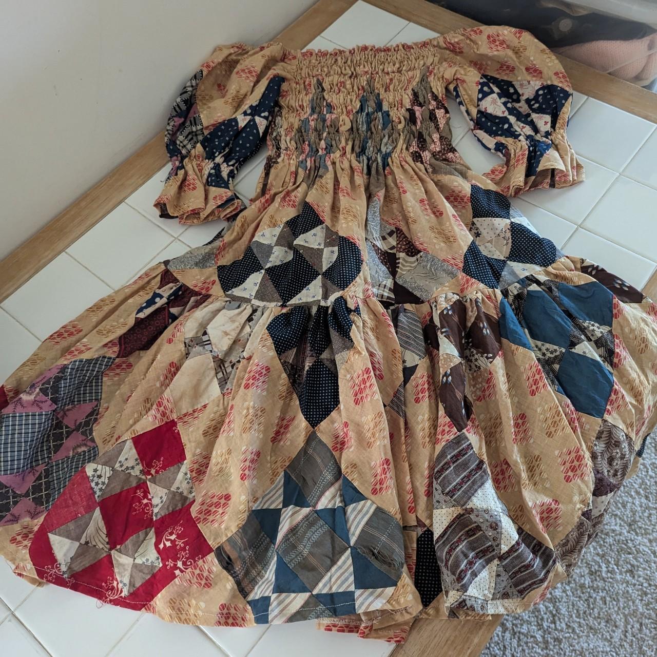 AMERI MEDI PATCHWORK CLOTH DRESS