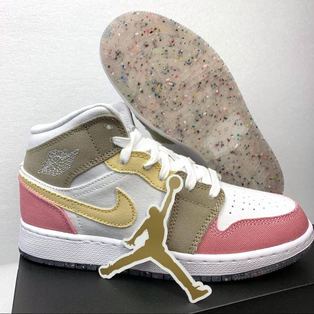 Pink and 2024 tan jordan 1