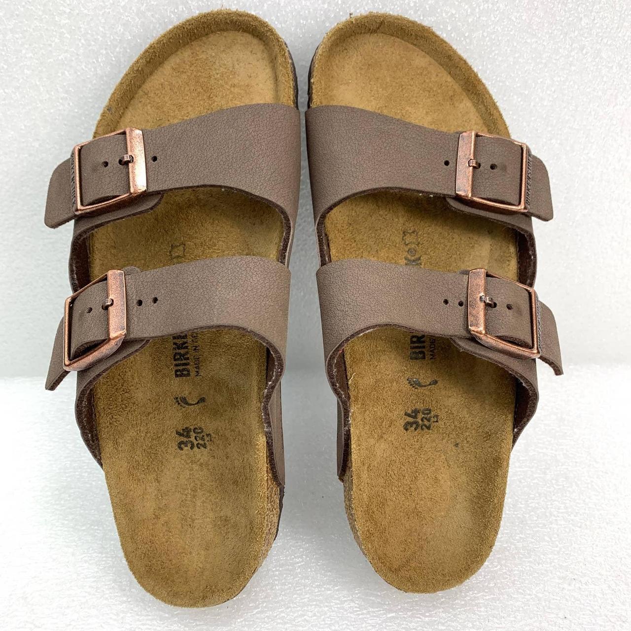 Birkenstock Brown Slides | Depop