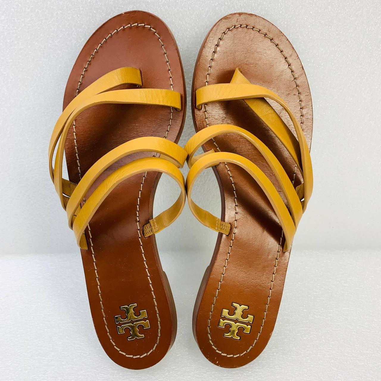 Tory Burch Women's Tan and Brown Sandals | Depop