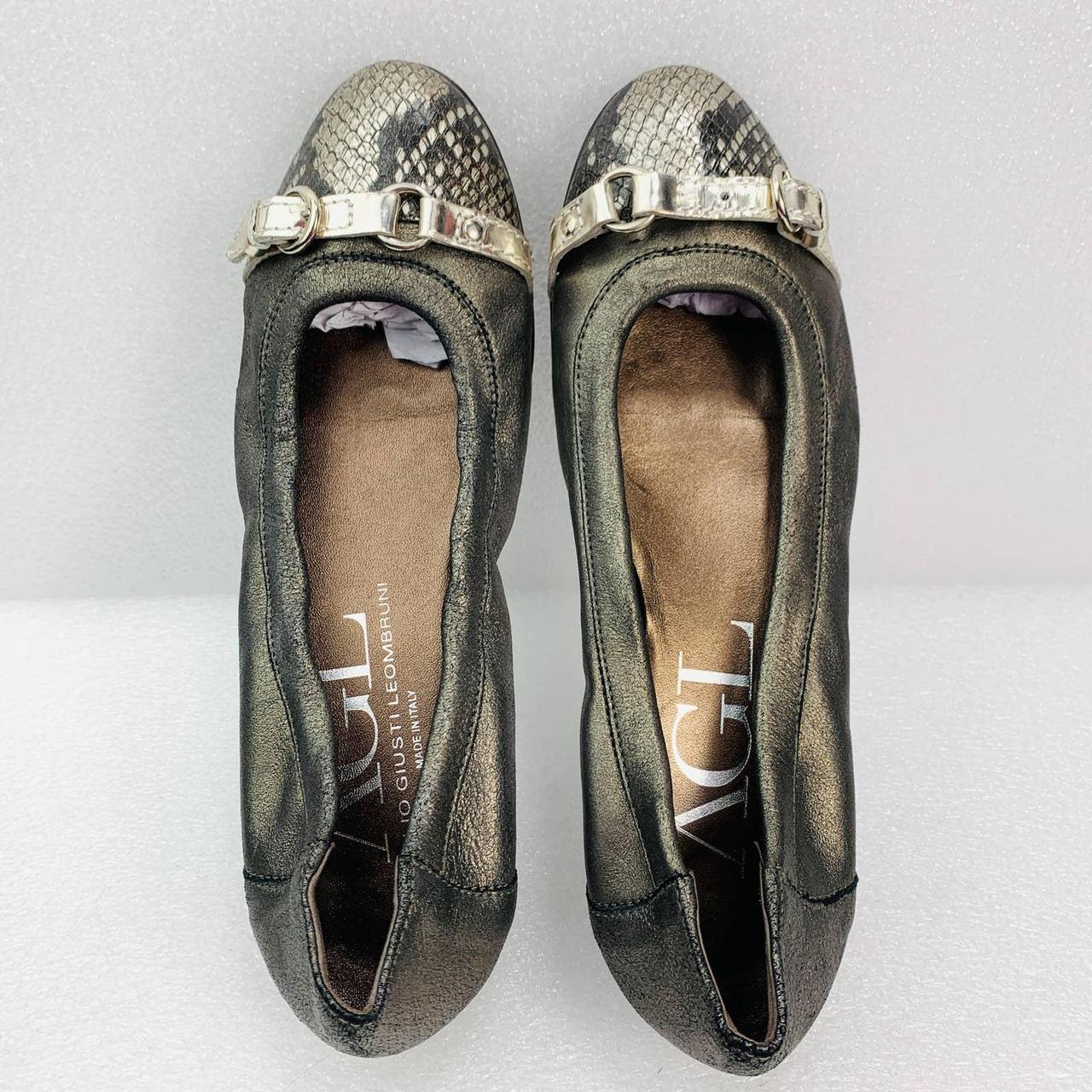 AGL Vero Cuoio Ballet Flats Shoes in Shimmery