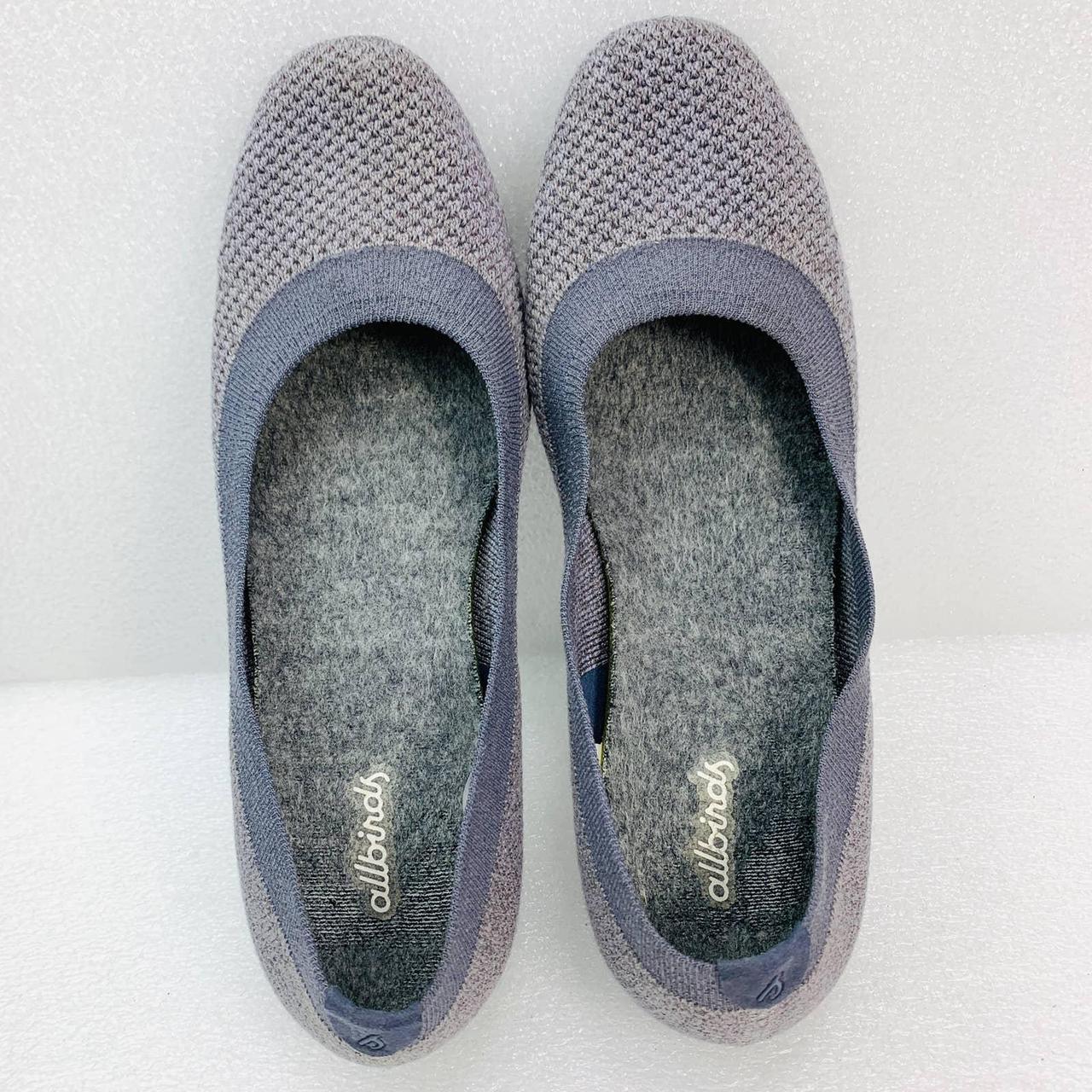 Allbirds Tree Breezers Ballet Shoes in Mist Heather... - Depop