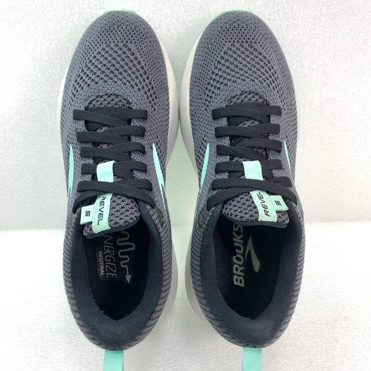 BROOKS Revel Gym Running Shoes in Gray and Teal /... - Depop