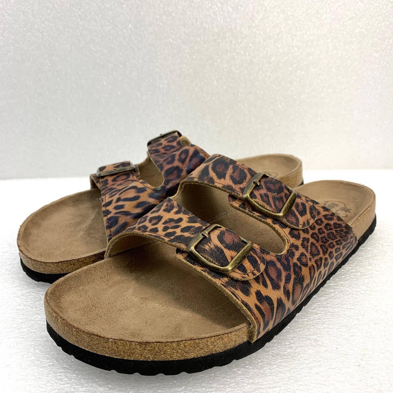 Northside Two Straps Slide Sandal in Animal Printed... - Depop