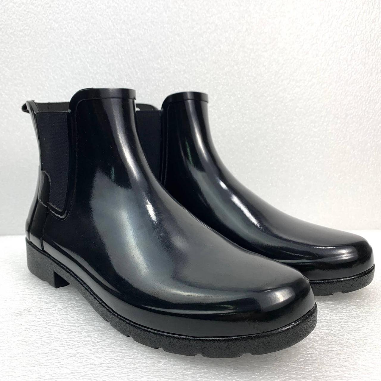 Hunter Original Refined Gloss Chelsea Rain Boots in... - Depop