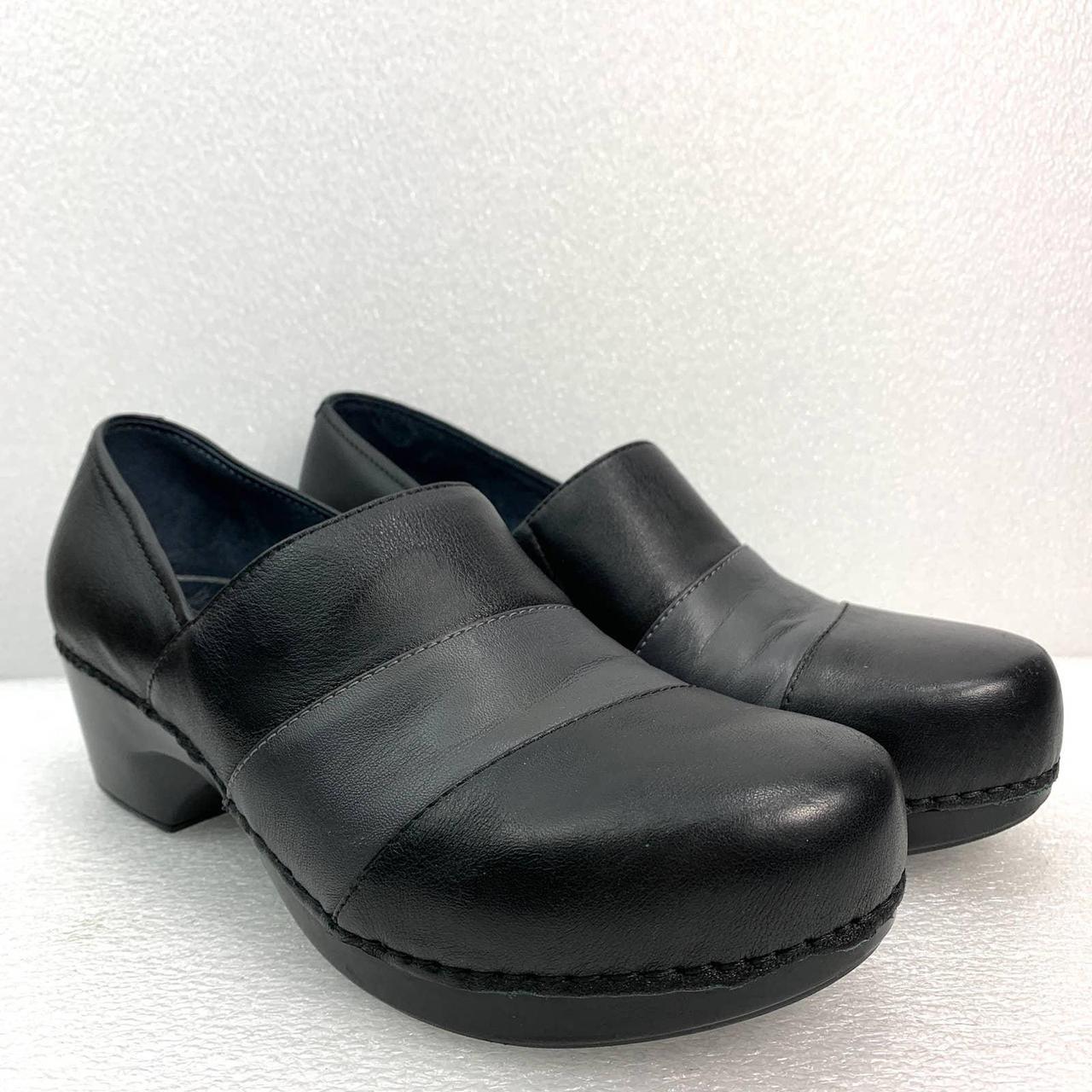 DANSKO Leather Clog in Black and Gray Size EU 41 =... - Depop