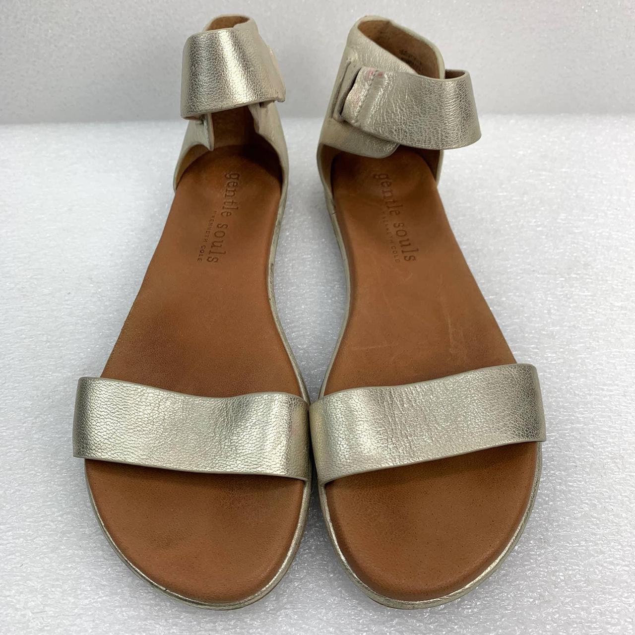 Women's Gold Sandals Depop