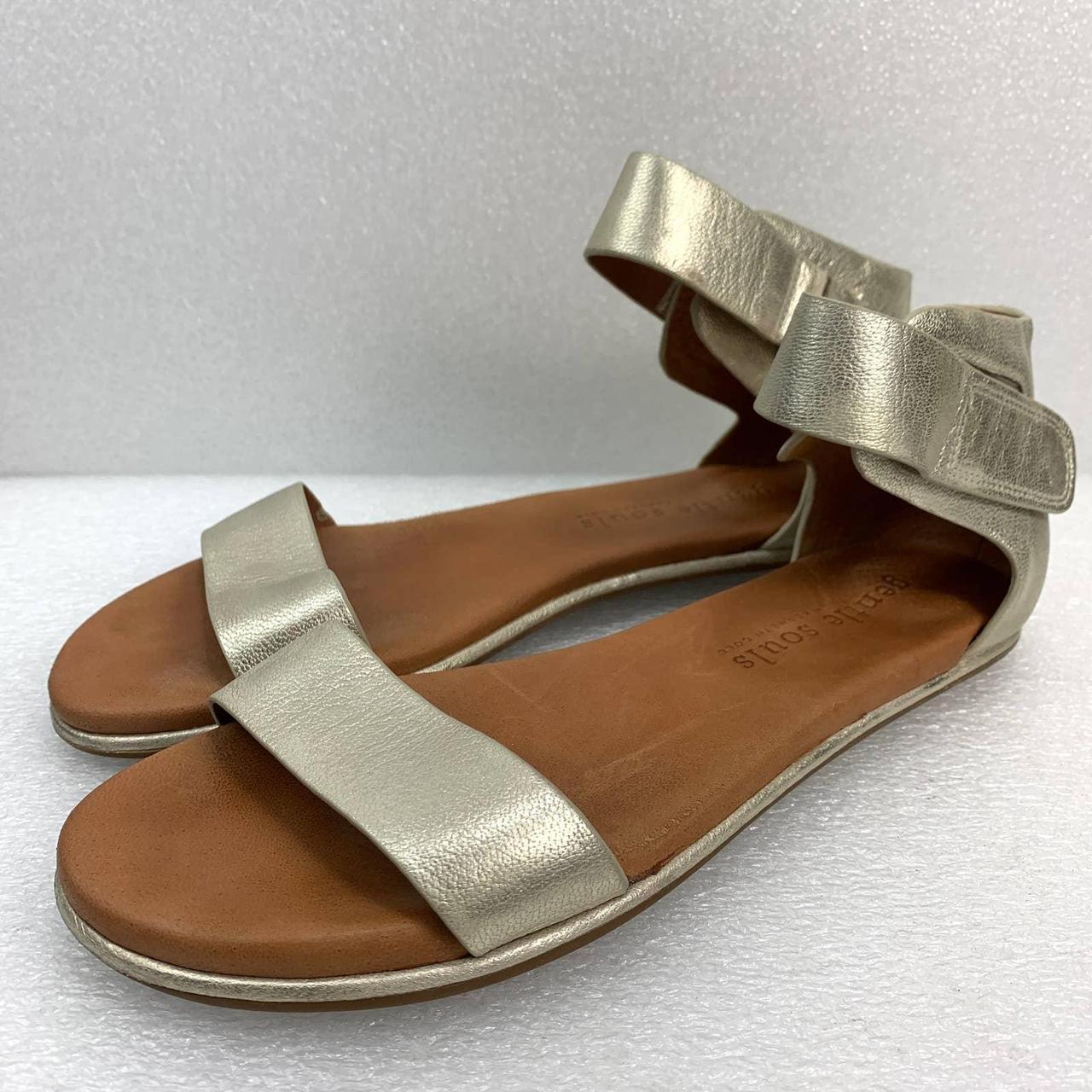 Women's Gold Sandals | Depop