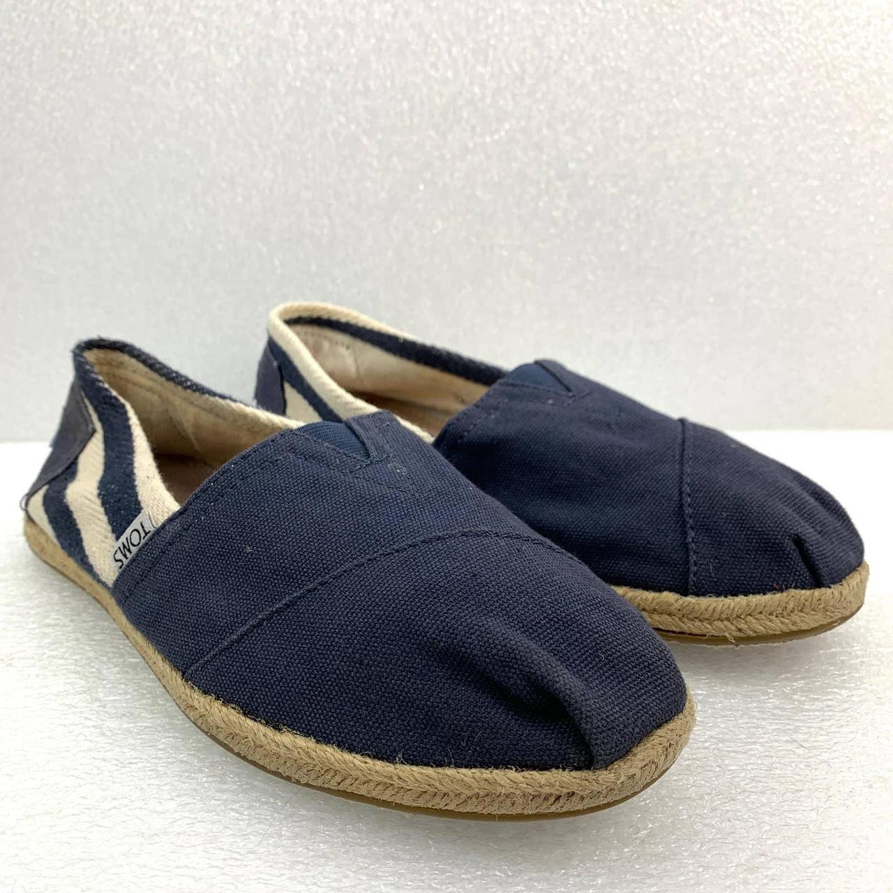 Toms Classic Slip-On Casual Shoes in Navy Blue ... - Depop