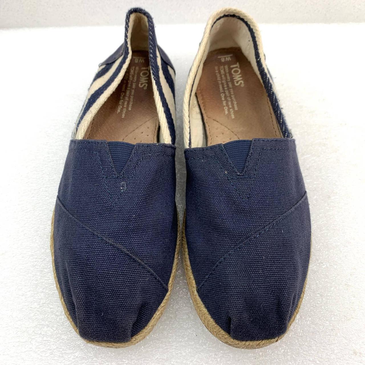 Toms Classic Slip-On Casual Shoes in Navy Blue ... - Depop