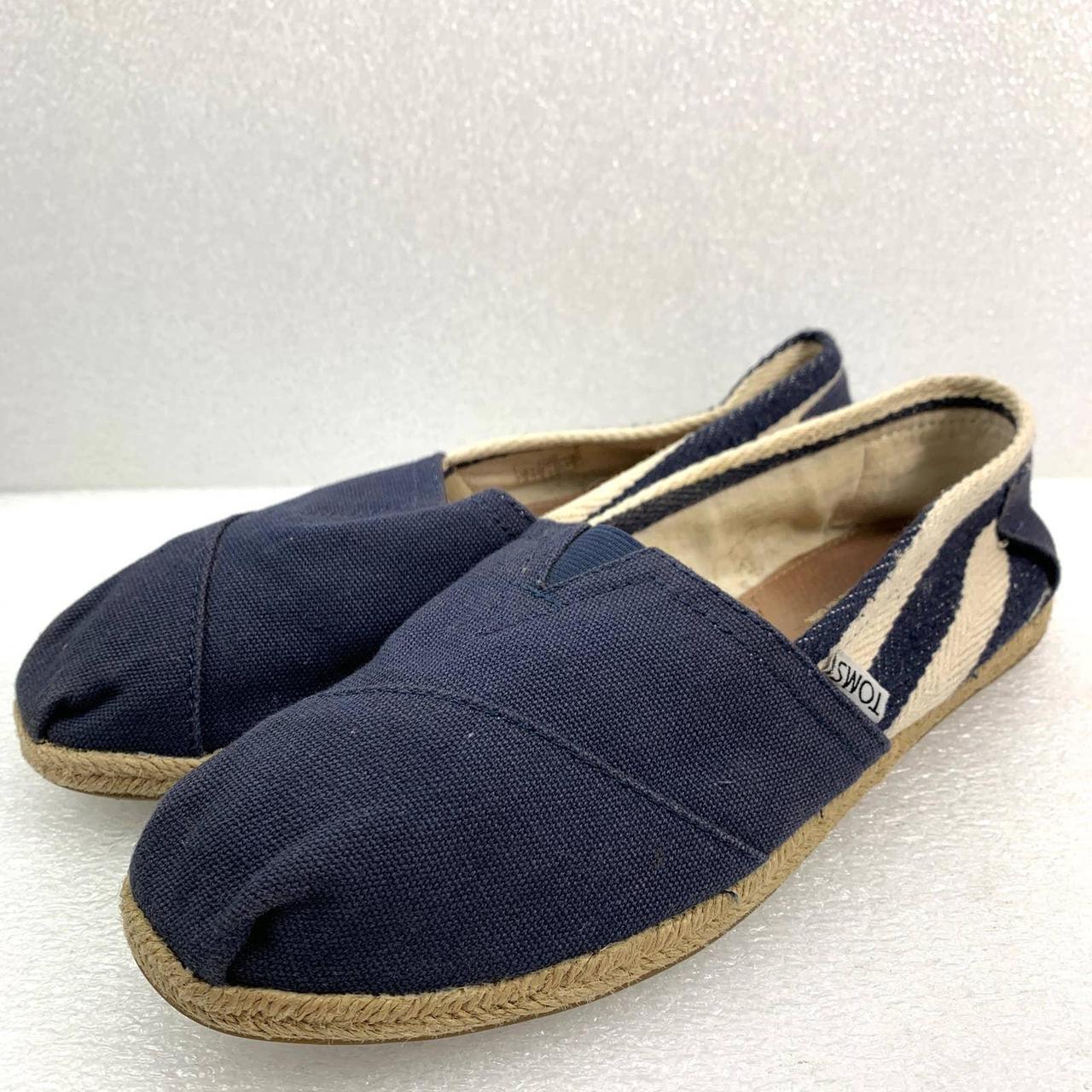 Toms Classic Slip-On Casual Shoes in Navy Blue ... - Depop