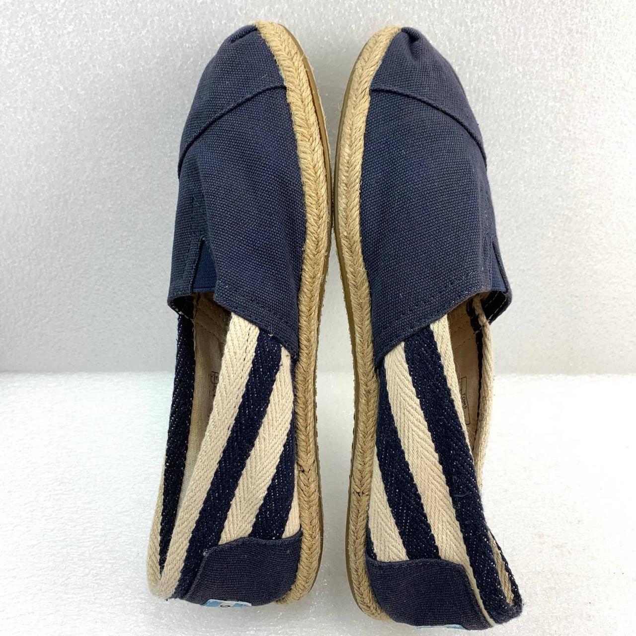 Toms Classic Slip-On Casual Shoes in Navy Blue ... - Depop