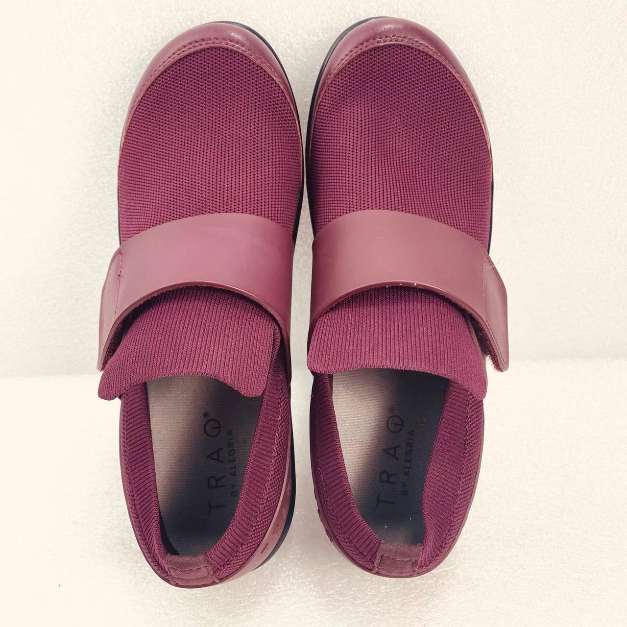 TRAQ By Alegria Qwik Smart Walking Shoes In Wine... - Depop