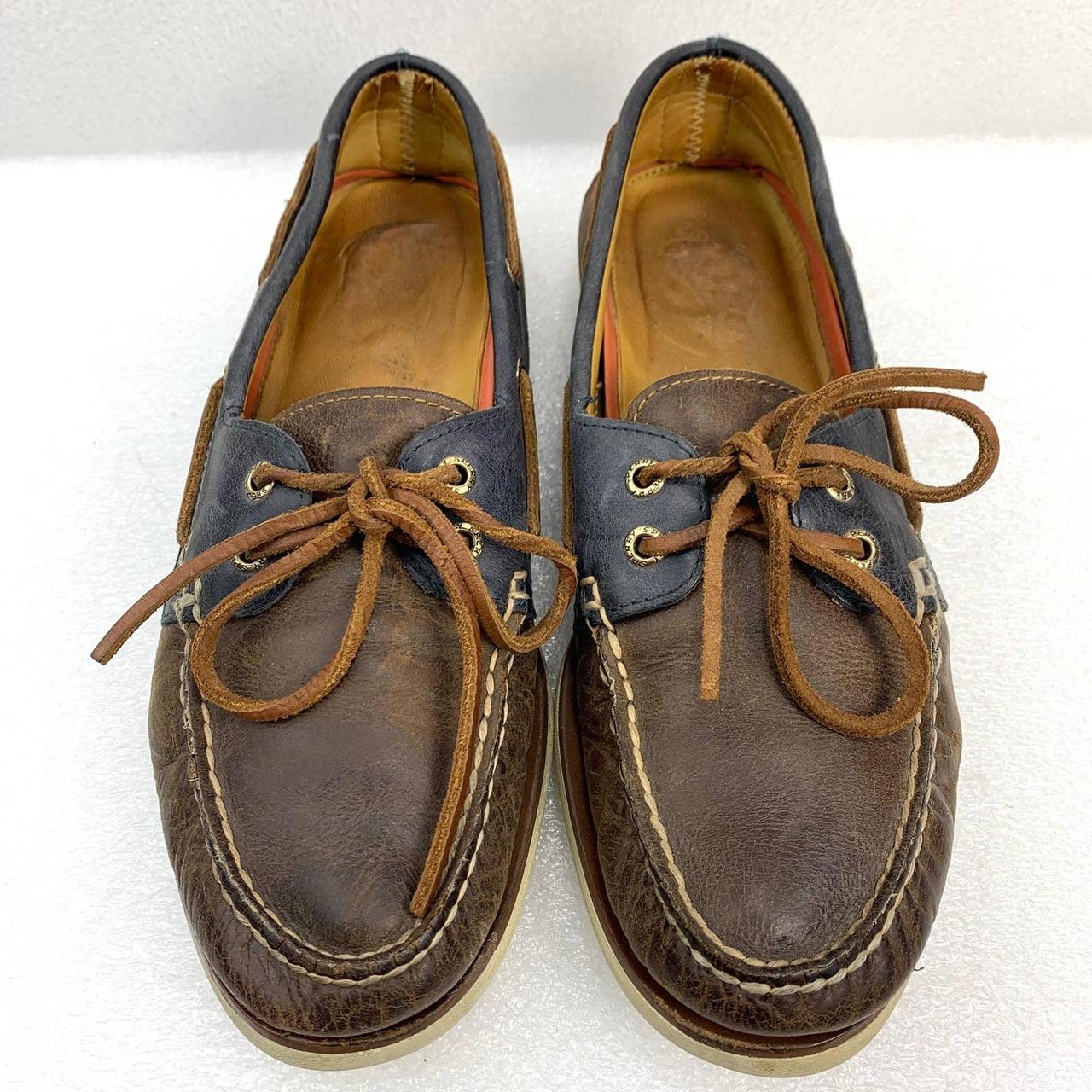 Sperry Authentic Original 2-Eye Boat Shoes in Brown... - Depop