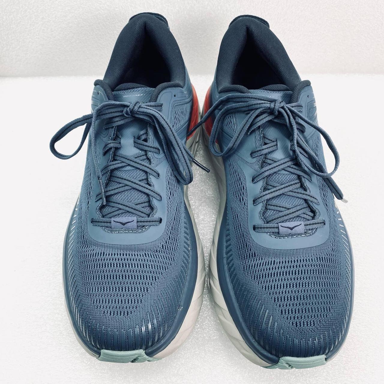 HOKA One One Bondi 7 Running Shoes in Metal Blue /... - Depop