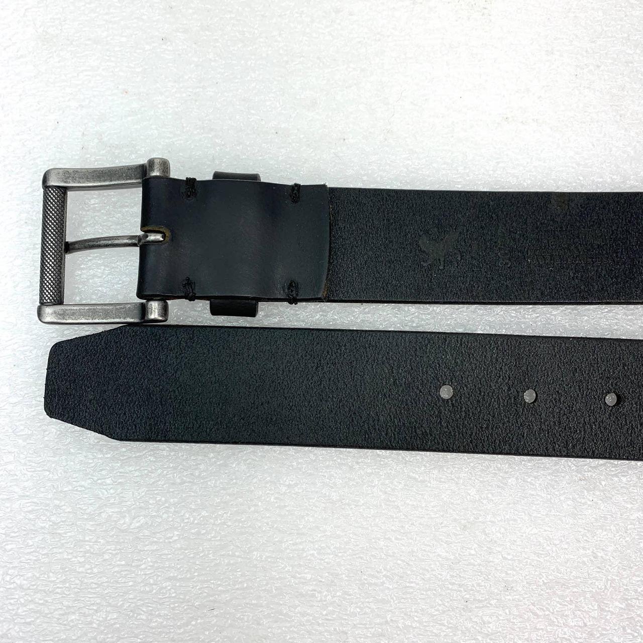 Express Leather Belt in Solid Black Belt Size 33