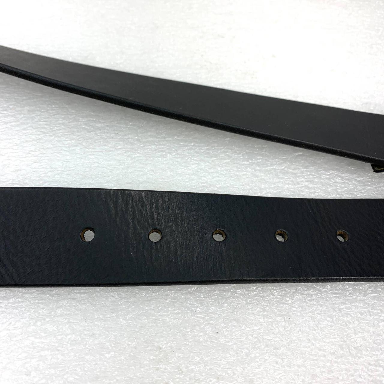 Express Leather Belt in Solid Black Belt Size 33