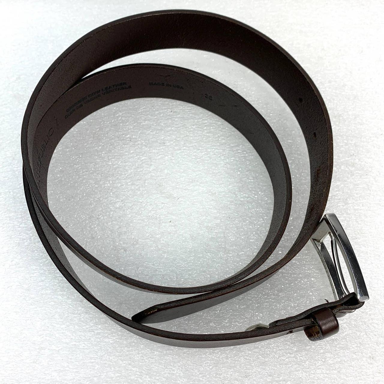 Banana Republic Genuine Leather Belt in Brown Belt... Depop