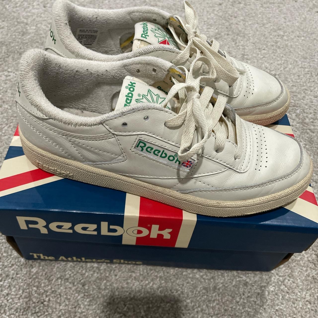 reebok cream trainers