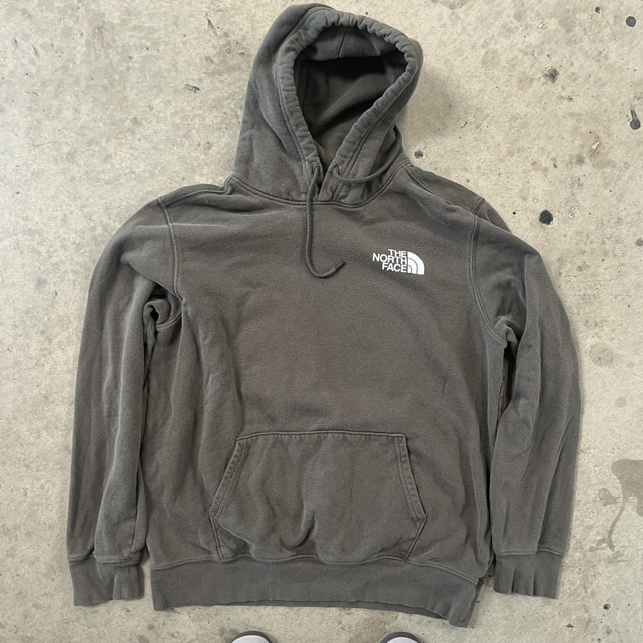 Vintage The North Face hoodie Dark green Size... - Depop