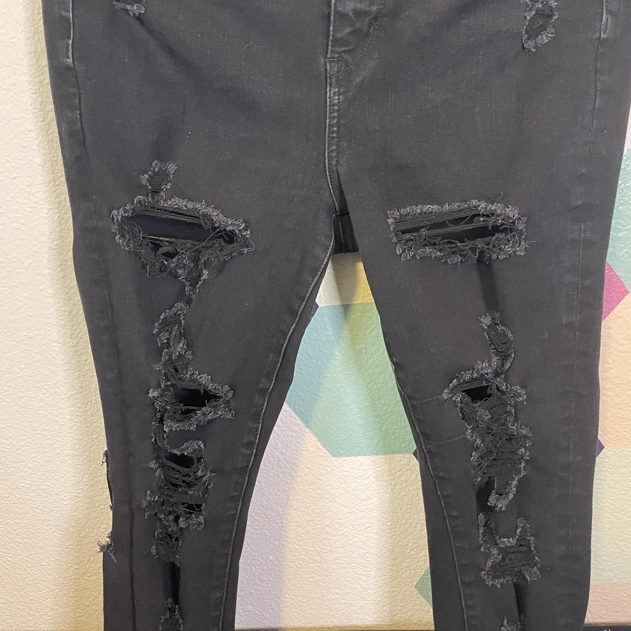 American Eagle Outfitters Women's Black Jeans Depop