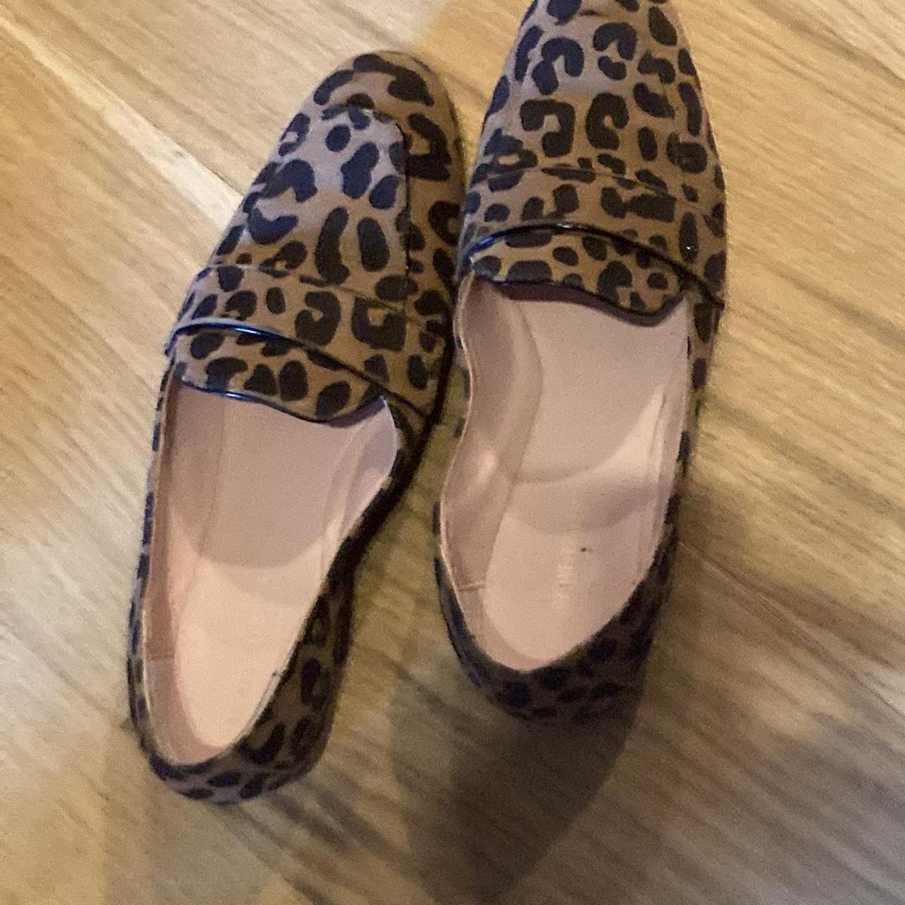 Stuart Weitzman leopard suede loafers. Very comfy... - Depop