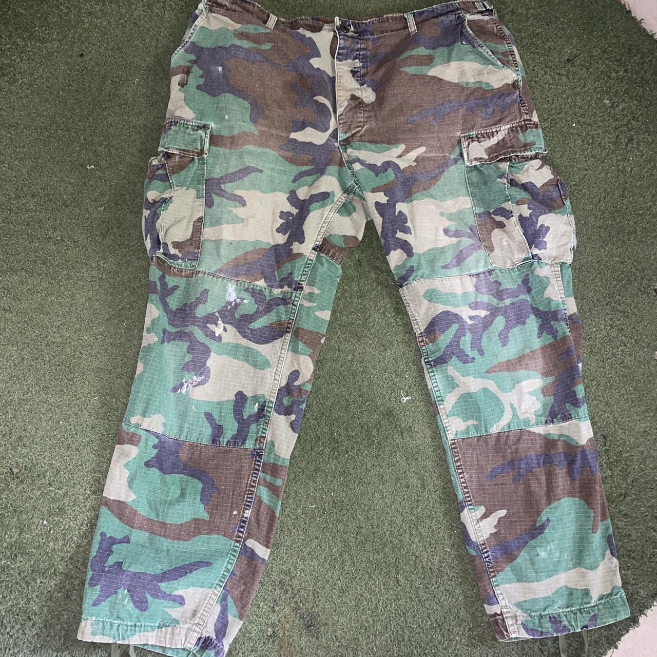 【Raucohouse】Sergeant camo vintage cargo pants 