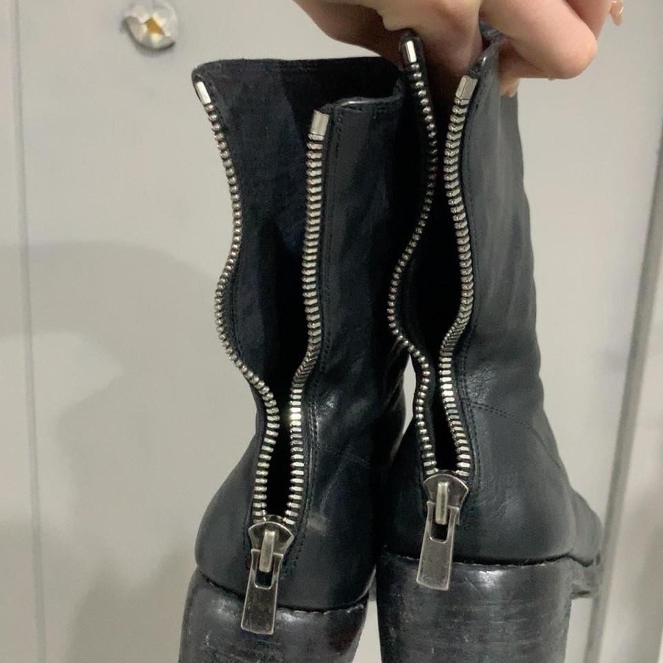 【新品未使用】Guidi PL2 サイズ39 グイディ GUIDI PL2 Long Front Zip Boots Double Sole （Black