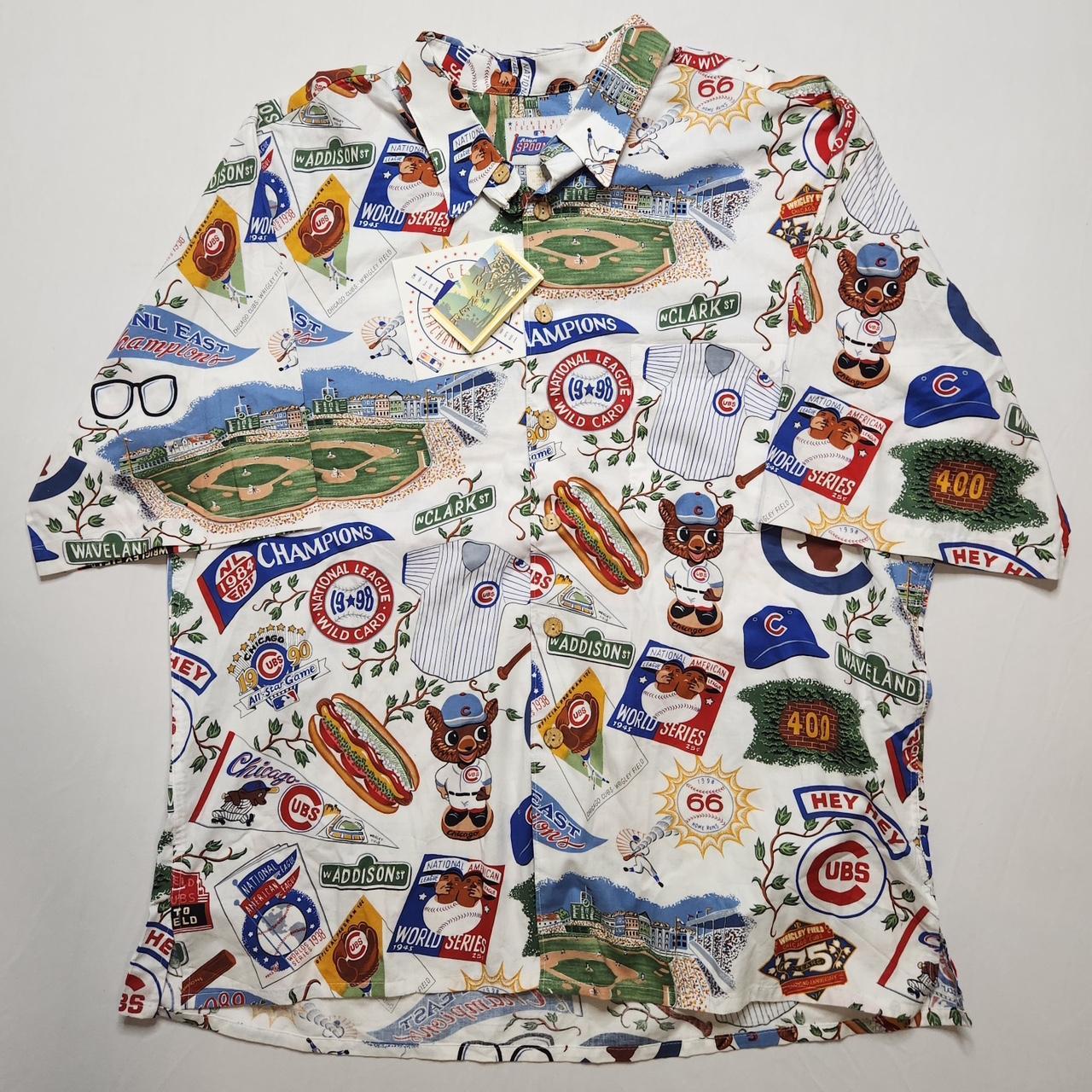 Reyn Spooner Chicago Cubs aloha Button down shirt Sz Medium store