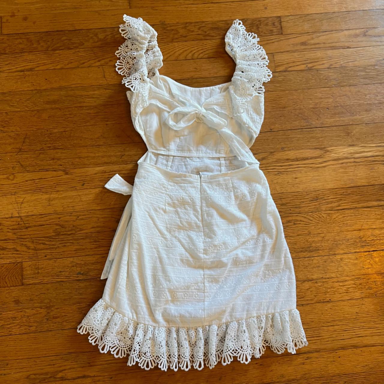 Hello Molly Eyelet Dress - Depop