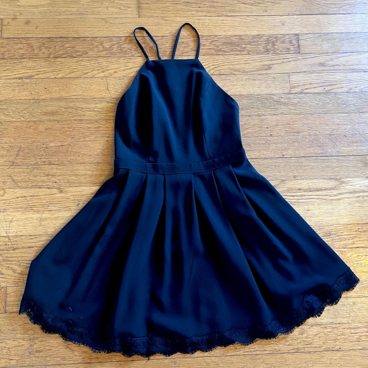 Lovers & Friends black dress - the back is a lace... - Depop