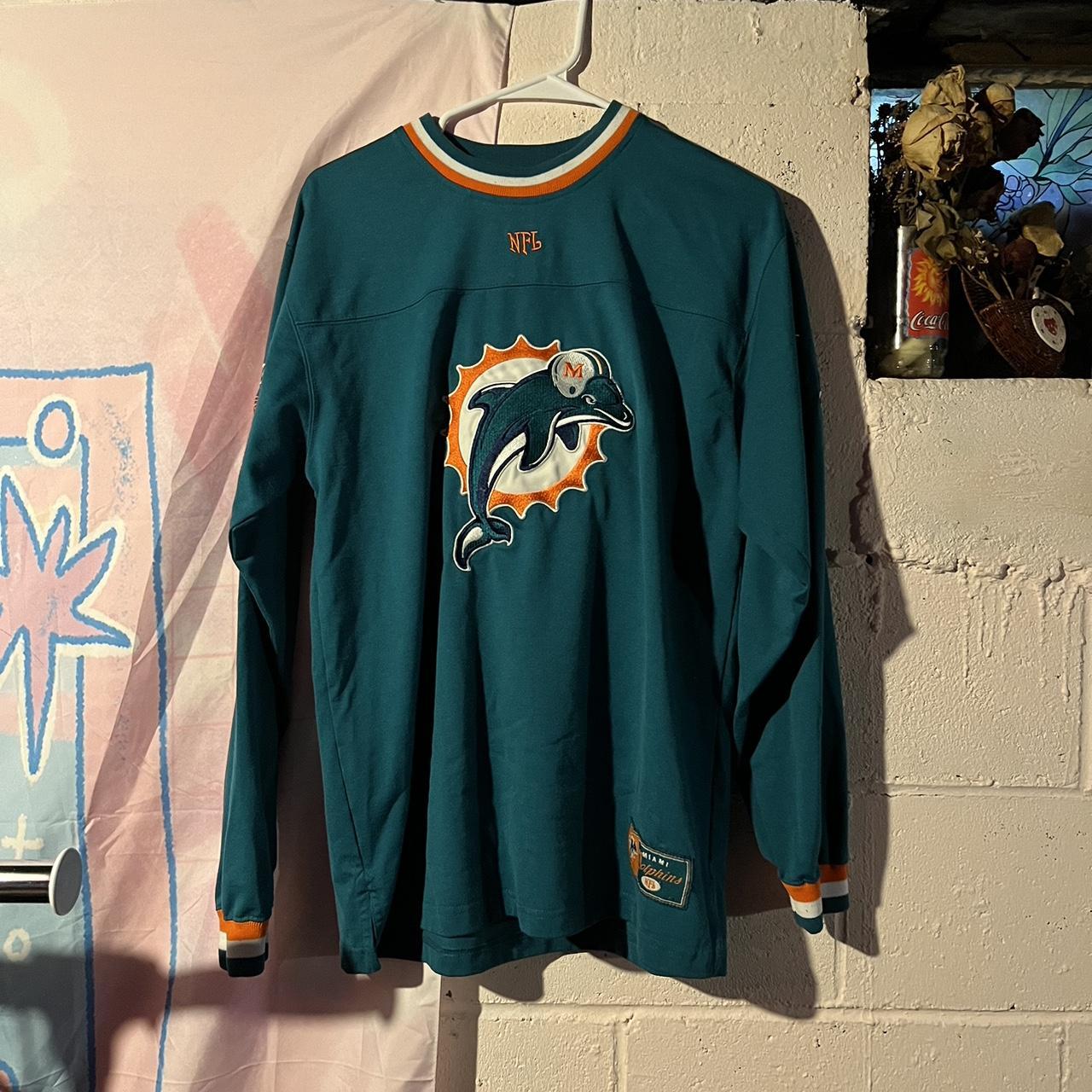 Vintage Y2K NFL Miami Dolphins Stitched Embroidered - Depop