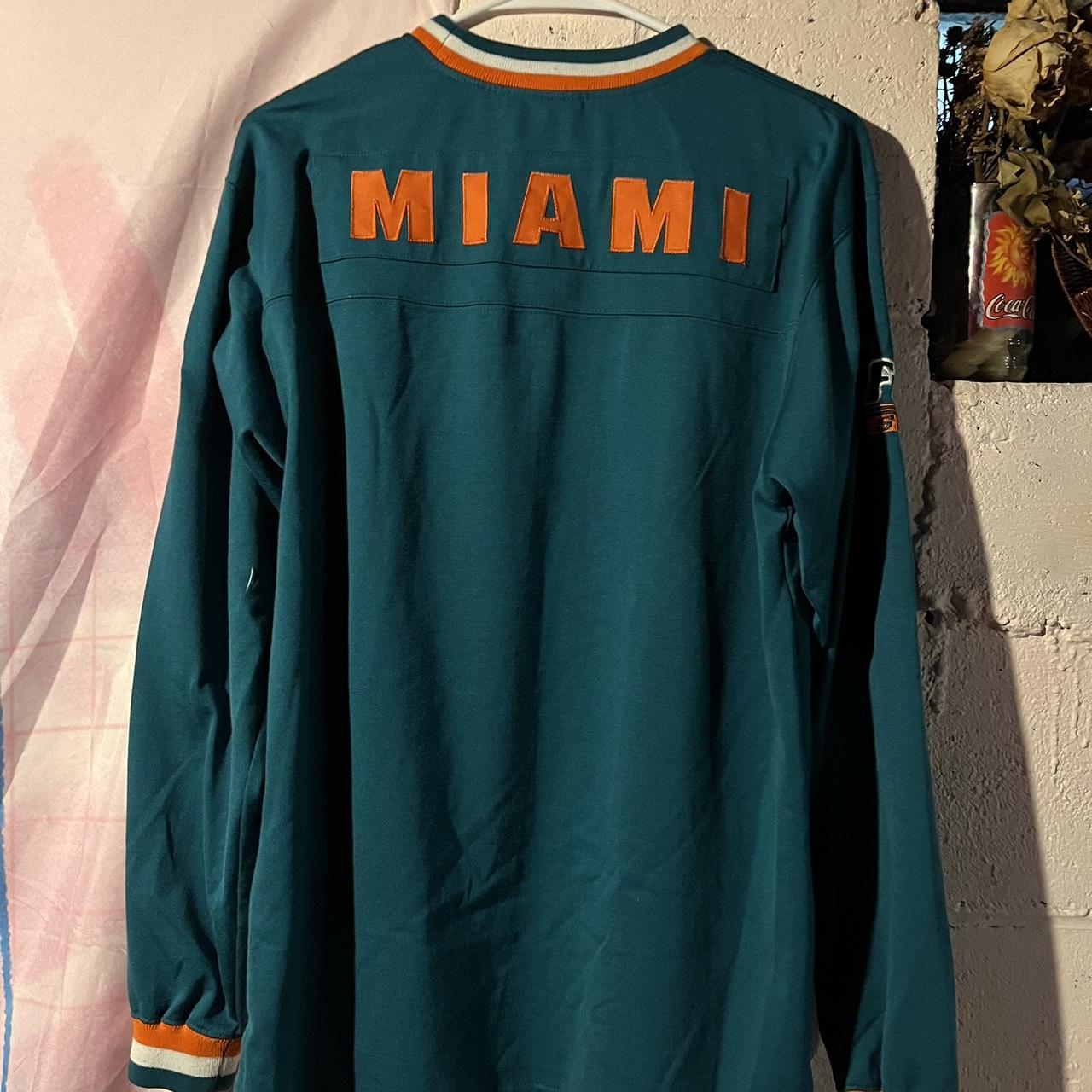 Vintage Y2K Miami Dolphins Hoodie Size: Large - Depop