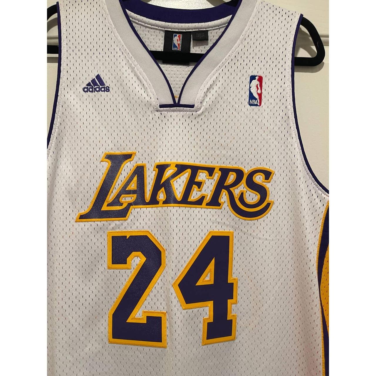 KOBE BRYANT LA LAKERS BASKETBALL JERSEY ADIDAS BLACK - Depop