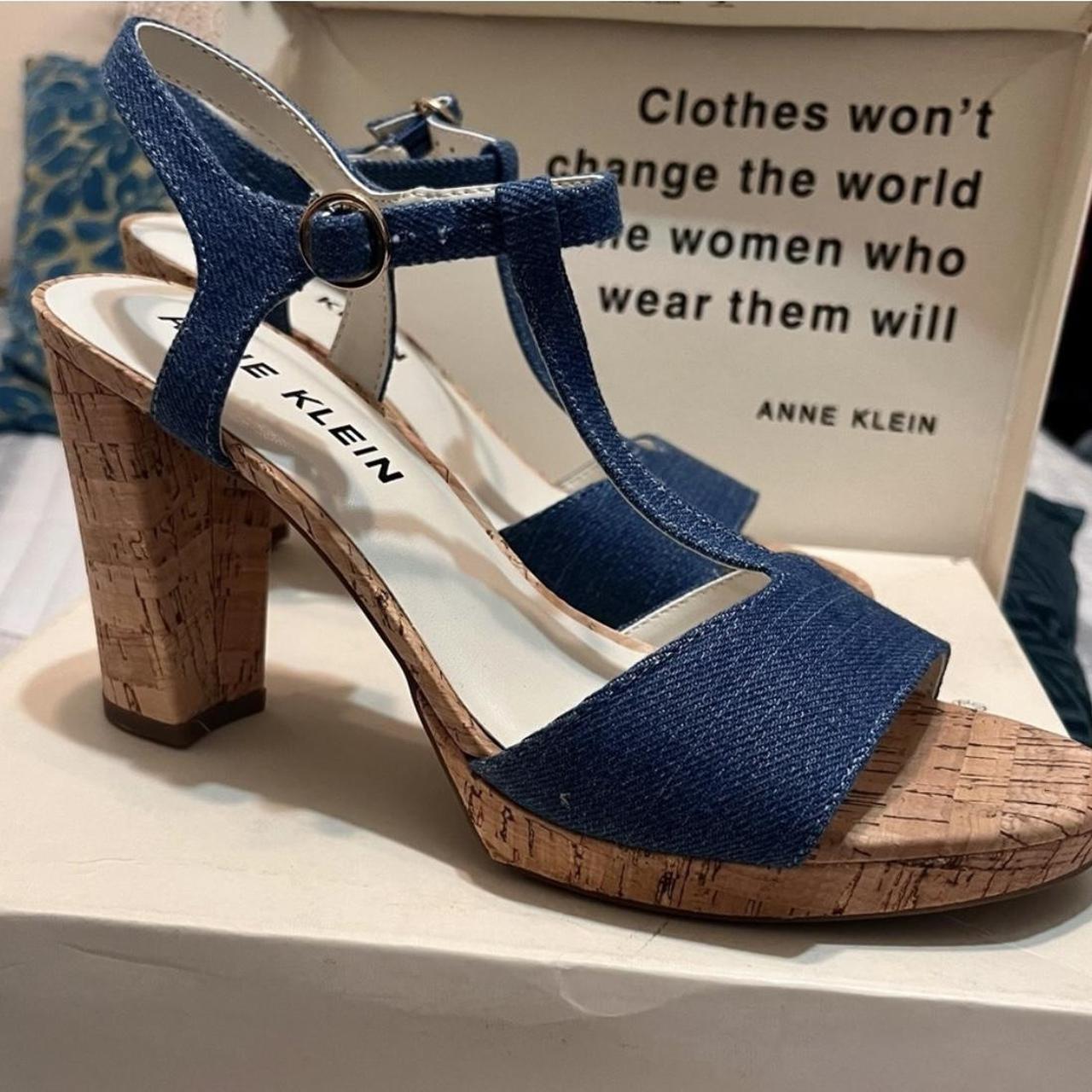 anne klein cork shoes