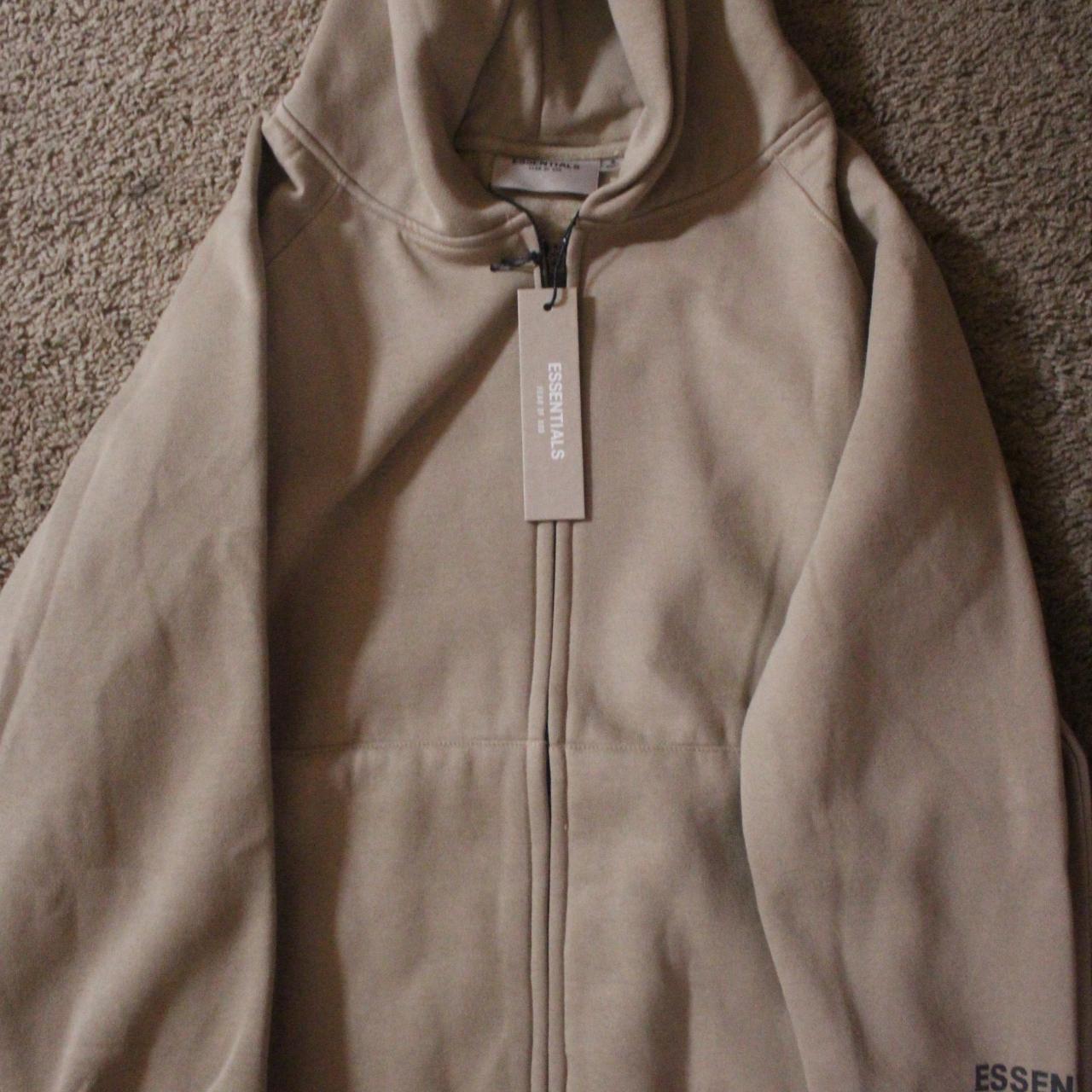 Fear of God Essentials Full Zip Up Hoodie Applique...