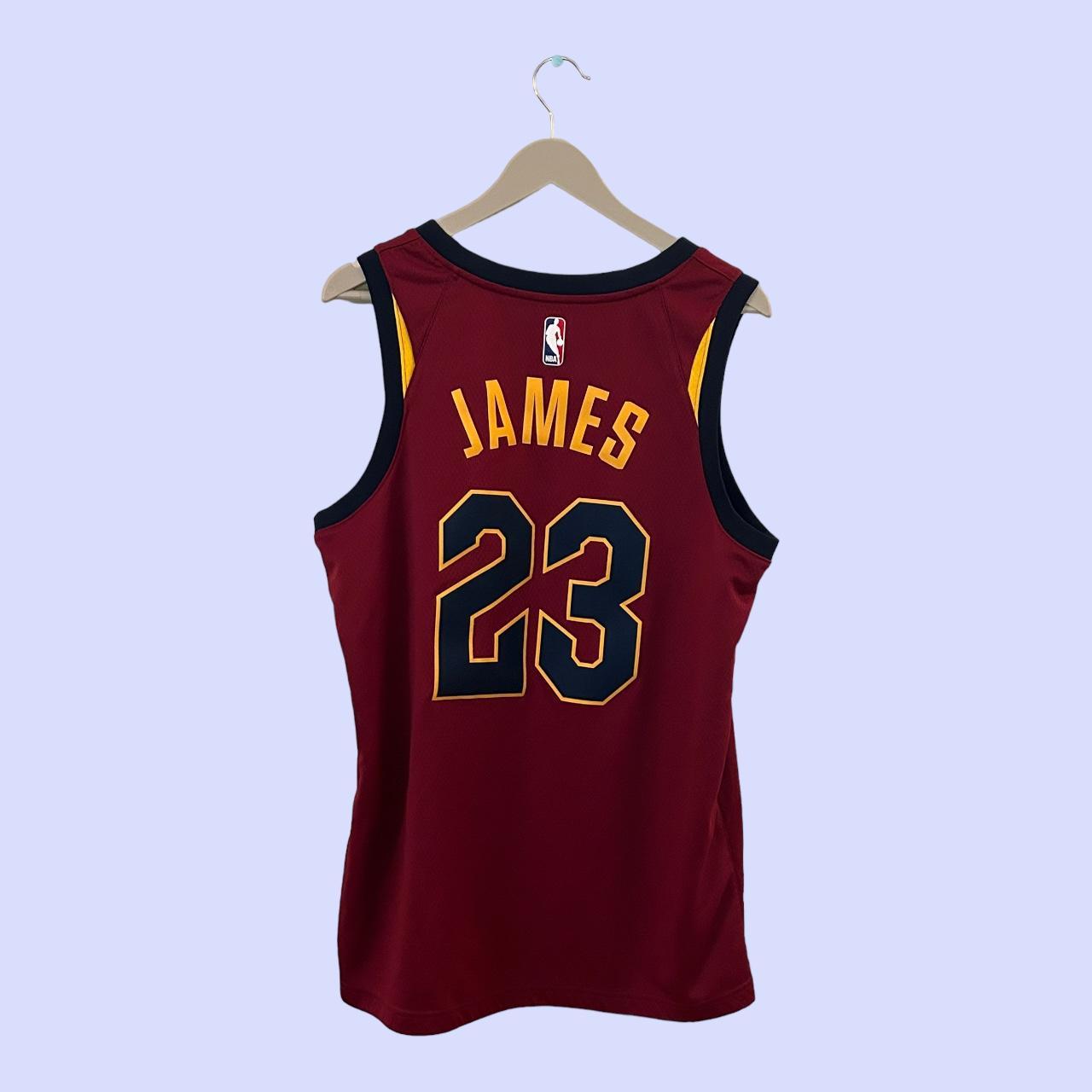 LeBron James Cleveland Cavaliers Blue Throwback Basketball Jersey