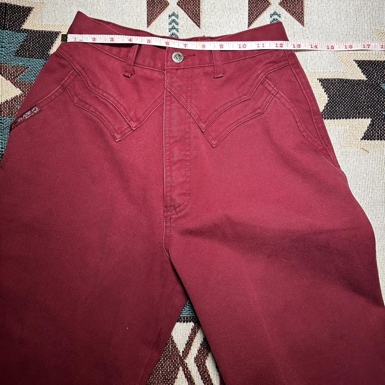 Vintage Blaze Jeans Bareback Maroonish/red... - Depop