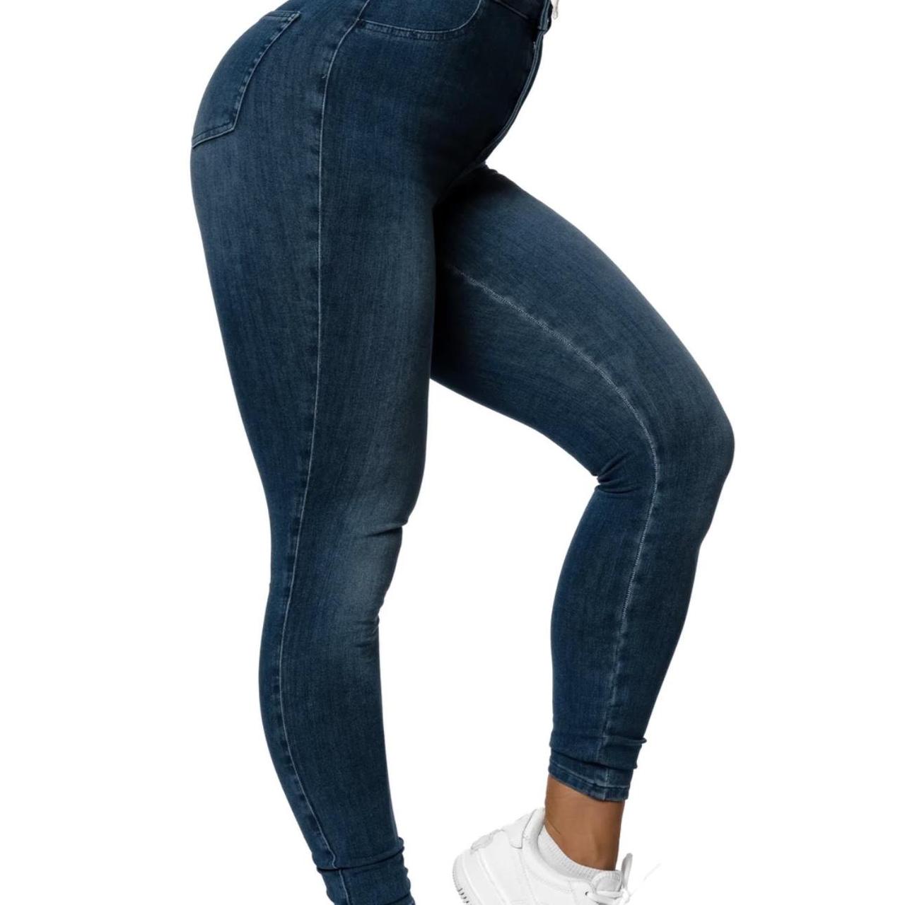 Womens 360 V2 High Waisted Fitjeans - Azure Blue – FITJEANS