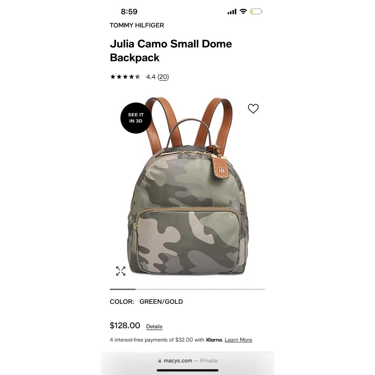 Tommy hilfiger julia small dome outlet backpack