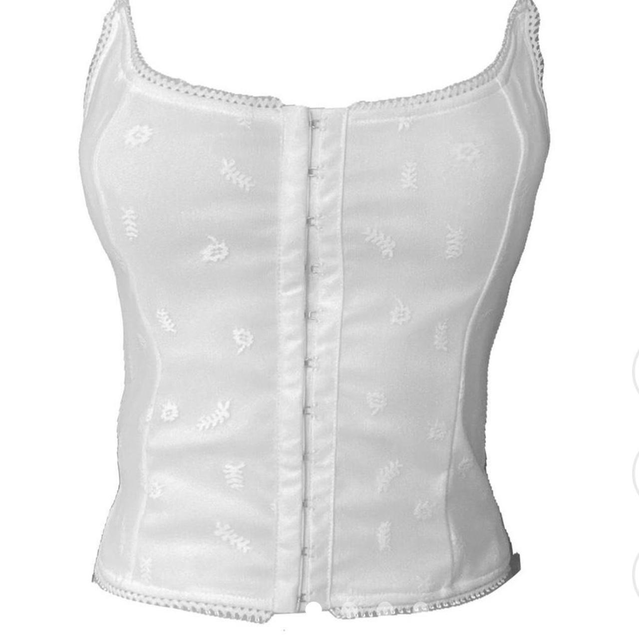 Women's White Corset Depop
