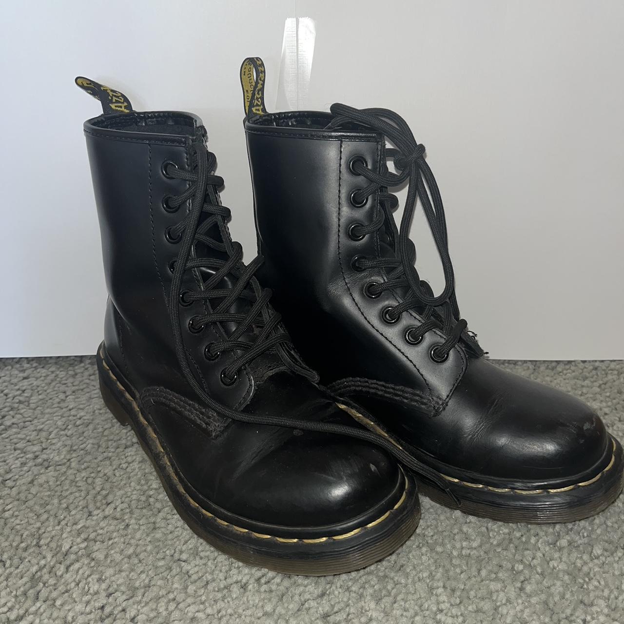 Doc Marten lace up boots. Size 36 or US 4. I’m a... - Depop