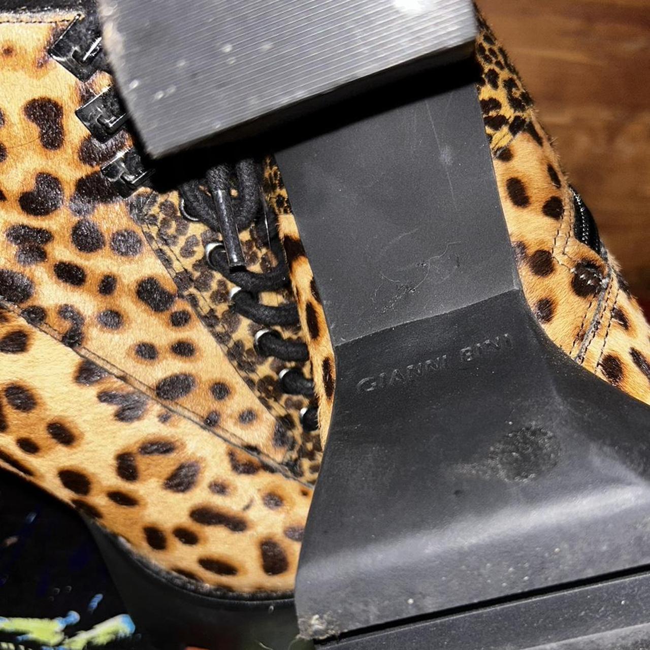 gianni bini leopard boots