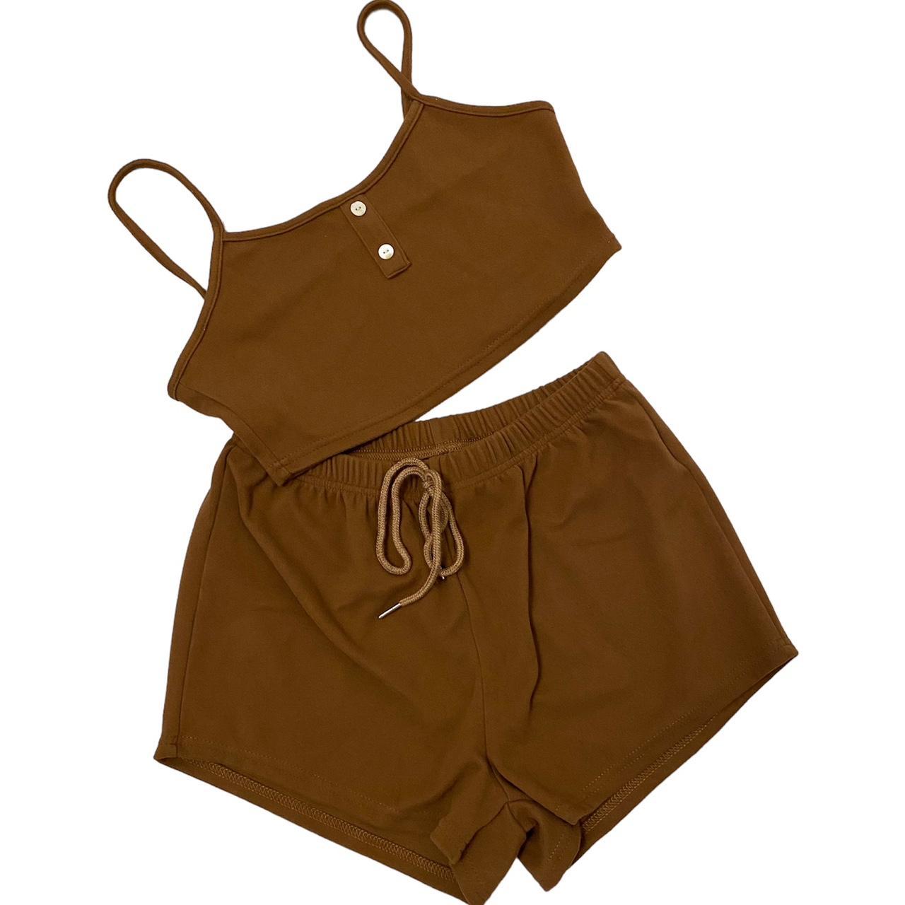 SHEIN Women's Brown Shorts Depop