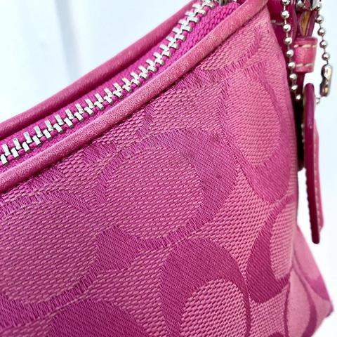 Hot pink coach wristlet, Women's Fashion, Bags & Wallets, Purses & Pouches  on Carousell