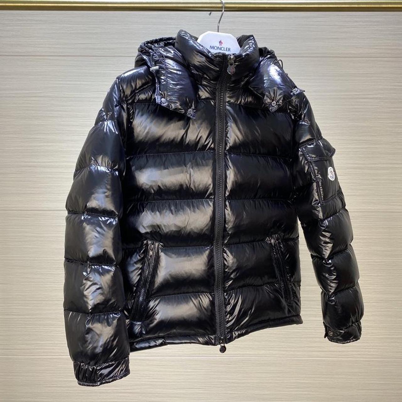 Black Moncler Maya Jacket Brand New, Scannable NFC... - Depop