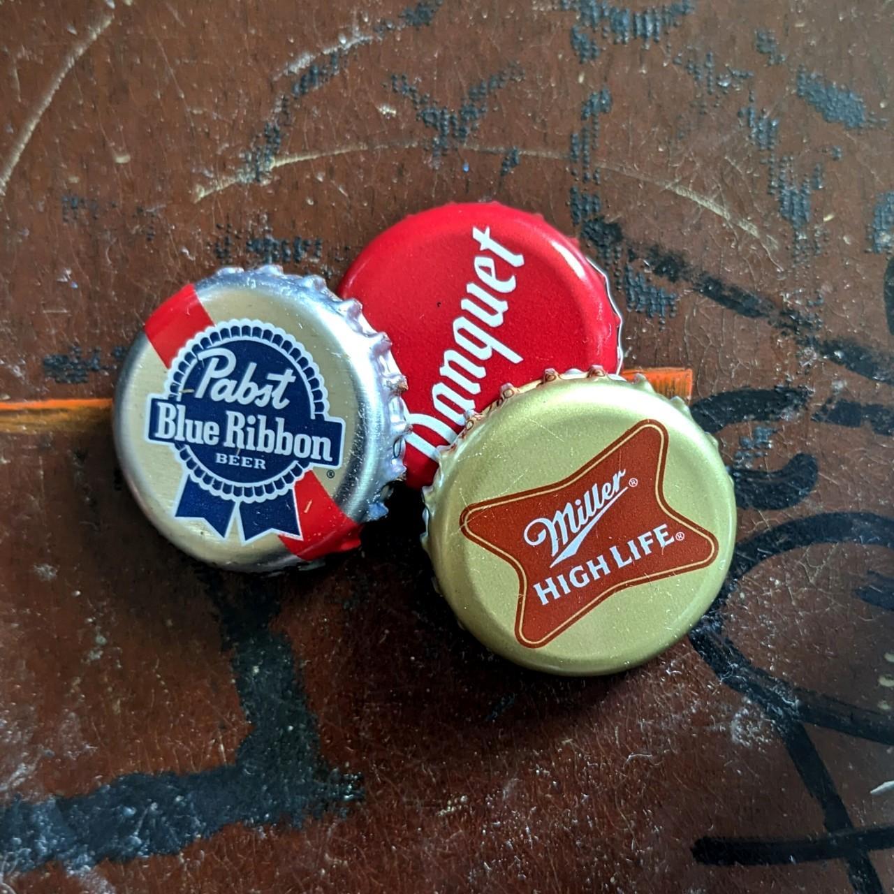 Beer Bottle Cap Pins Handmade And Made To Order Depop Beer Bottle Cap Pins Handmade And Made To Order Depop