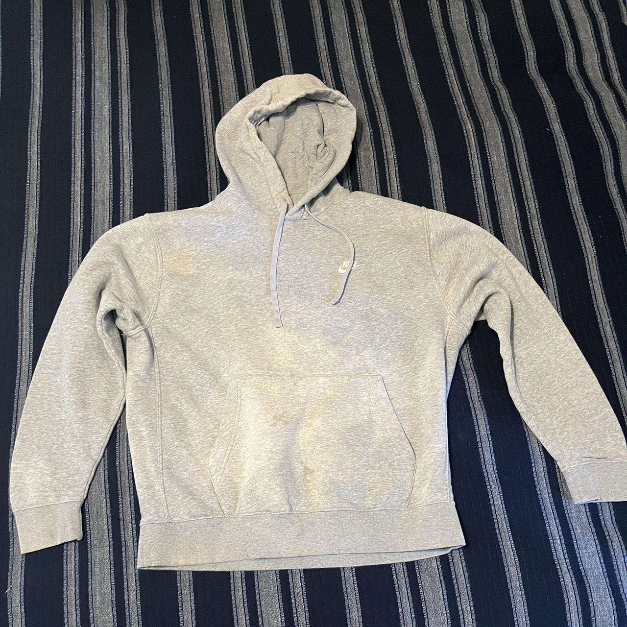 oversized grey nike hoodie
